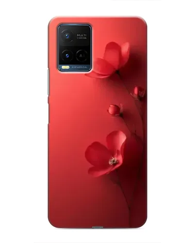 Чехол для Vivo Y21 / Y21s с картинкой «Маковые соцветия»