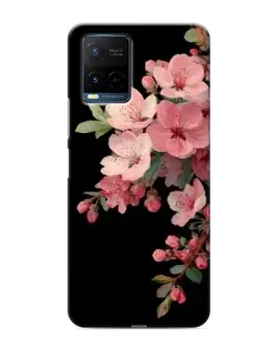 Чехол для Vivo Y21 / Y21s с картинкой «Розовая ветка сакуры»