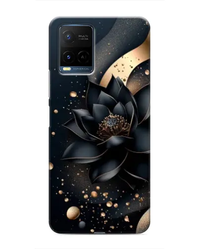 Чехол для Vivo Y21 / Y21s с картинкой «Черный лотос»
