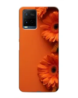 Чехол для Vivo Y21 / Y21s с картинкой «Оранжевые герберы»