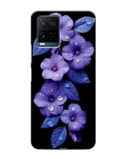 Чехол для Vivo Y21 / Y21s с картинкой «Фиолетовые цветы с росою» Чехол для Vivo Y21 / Y21s с картинкой «Фиолетовые цветы с росою»