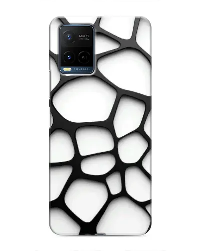 Чехол для Vivo Y21 / Y21s с картинкой «Белая объемная сетка» Чехол для Vivo Y21 / Y21s с картинкой «Белая объемная сетка»