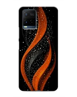 Чехол для Vivo Y21 / Y21s с картинкой «Огненная звездная волна»