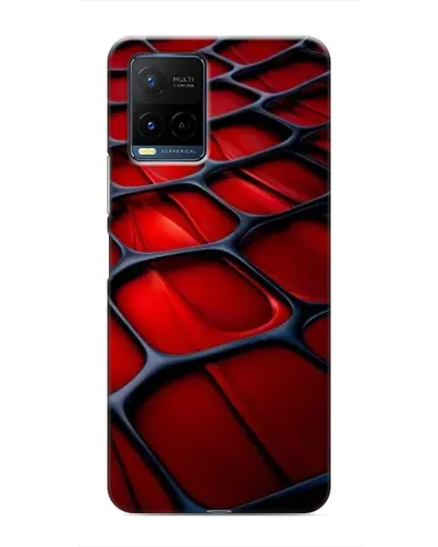 Чехол для Vivo Y21 / Y21s с картинкой «Красная глянцевая сетка» Чехол для Vivo Y21 / Y21s с картинкой «Красная глянцевая сетка»