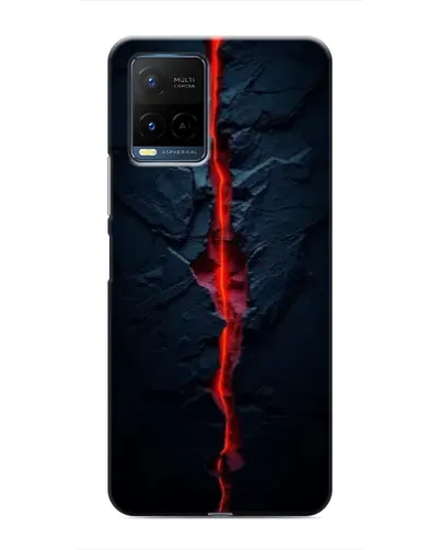 Чехол для Vivo Y21 / Y21s с картинкой «Kрасная лавовая трещина» Чехол для Vivo Y21 / Y21s с картинкой «Kрасная лавовая трещина»