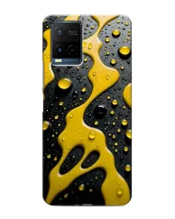 Чехол для Vivo Y21 / Y21s с картинкой «Жидкое желтое золото»