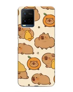 Чехол для Vivo Y21 / Y21s с картинкой «Капибары с апельсинами» Чехол для Vivo Y21 / Y21s с картинкой «Капибары с апельсинами»