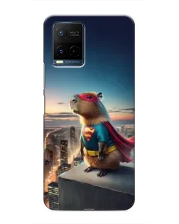 Чехол для Vivo Y21 / Y21s с картинкой «Капи-мен супергерой»