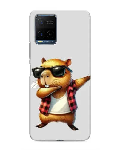 Чехол для Vivo Y21 / Y21s с картинкой «Капибара рэпер даб»