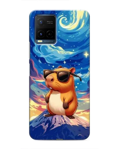 Чехол для Vivo Y21 / Y21s с картинкой «Капибара Ван Гога»