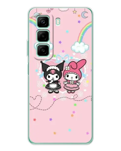 Чехол для Vivo Y21d с картинкой «My Melody и Kuromi» Чехол для Vivo Y21d с картинкой «My Melody и Kuromi»