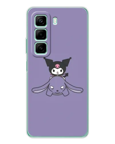 Чехол для Vivo Y21d с картинкой «Kuromi на лиловом фоне» Чехол для Vivo Y21d с картинкой «Kuromi на лиловом фоне»