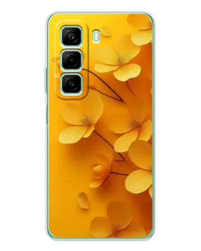 Чехол для Vivo Y21d с картинкой «Золотые лепестки»