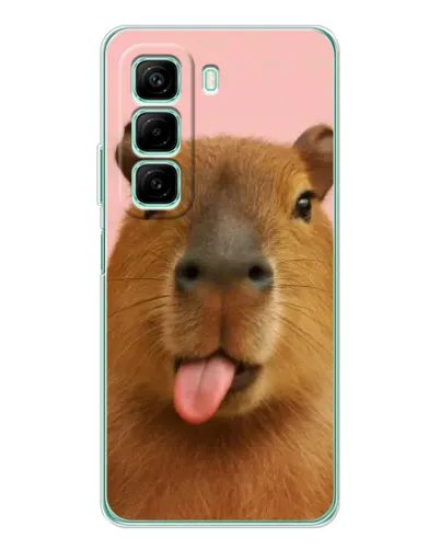 Чехол для Vivo Y21d с картинкой «Капибара с языком» Чехол для Vivo Y21d с картинкой «Капибара с языком»