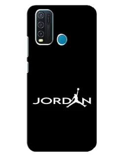 Чехол для Vivo Y30 с картинкой «Jordan White Logo»