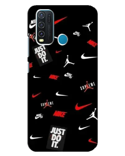 Чехол для Vivo Y30 с картинкой «Nike Mix Pattern»