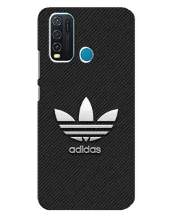 Чохол для Vivo Y30 з картинкою «Adidas Карбонова текстура»