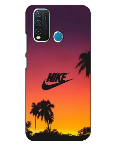 Чехол для Vivo Y30 с картинкой «Nike на закате солнца»