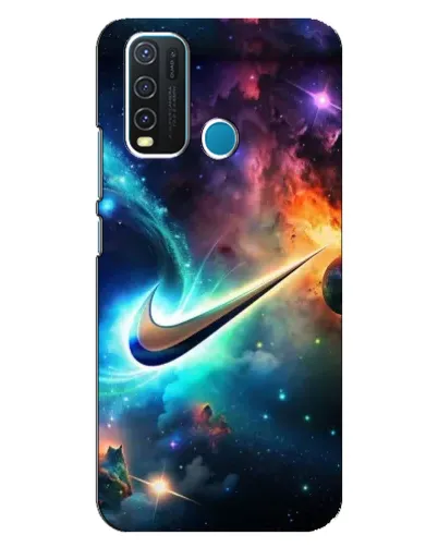 Чехол для Vivo Y30 с картинкой «Космический Nike Swoosh»