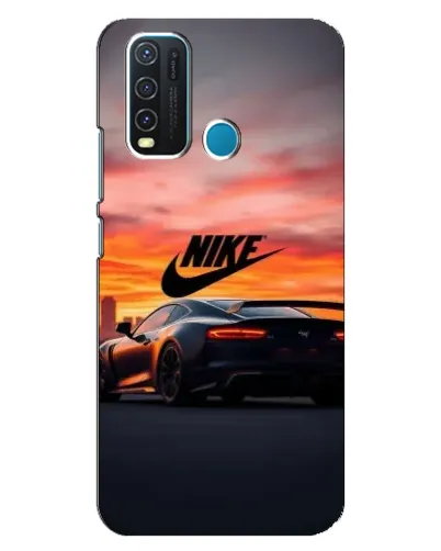 Чехол для Vivo Y30 с картинкой «Nike и суперкар»