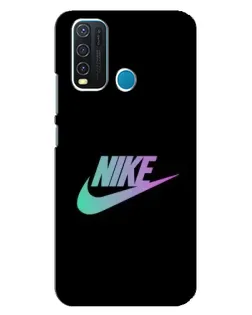 Чехол для Vivo Y30 с картинкой «Nike — городская ночь»