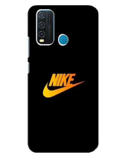 Чехол для Vivo Y30 с картинкой «Золотой логотип Nike»