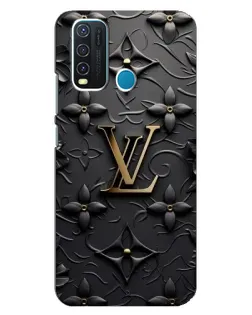 Чохол для Vivo Y30 з картинкою «Шкіряна текстура LV»