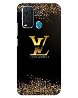 Чохол для Vivo Y30 з картинкою «LV — золоті іскри»