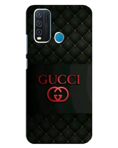 Чехол для Vivo Y30 с картинкой «Gucci — стеганый черный»