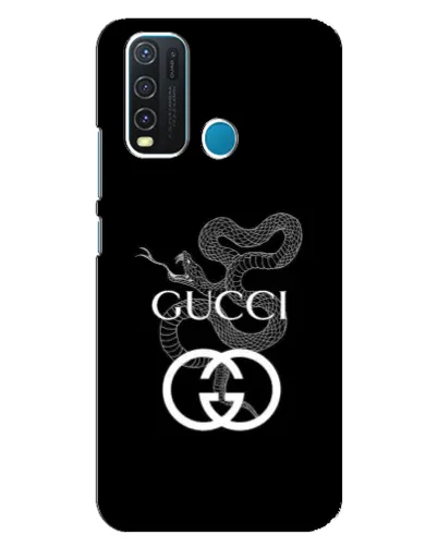 Чехол для Vivo Y30 с картинкой «Gucci — серебряная змея»
