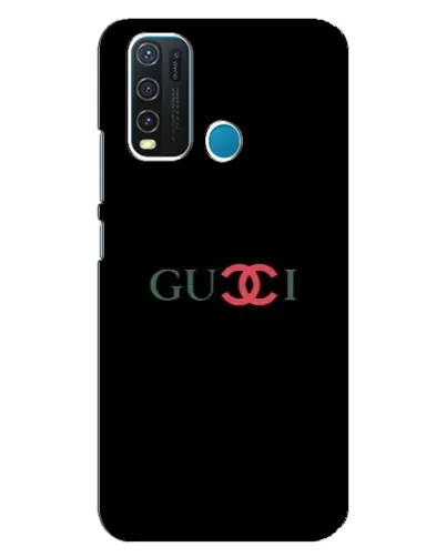 Чехол для Vivo Y30 с картинкой «Gucci — красный градиент»