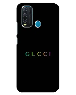 Чехол для Vivo Y30 с картинкой «Gucci — неоновый минимализм»