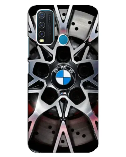 Чехол для Vivo Y30 с картинкой «BMW — деталь диска»