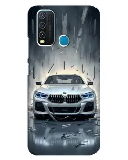 Чехол для Vivo Y30 с картинкой «BMW в свете фар»