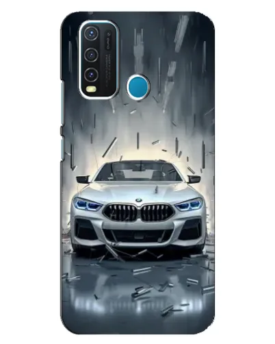 Чехол для Vivo Y30 с картинкой «BMW в свете фар»