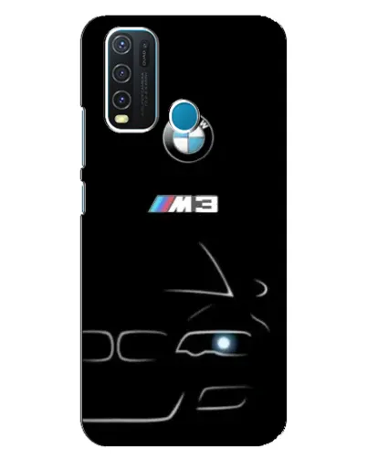 Чехол для Vivo Y30 с картинкой «Минималистичный принт BMW M3»