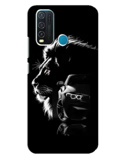 Чехол для Vivo Y30 с картинкой «BMW и лев»