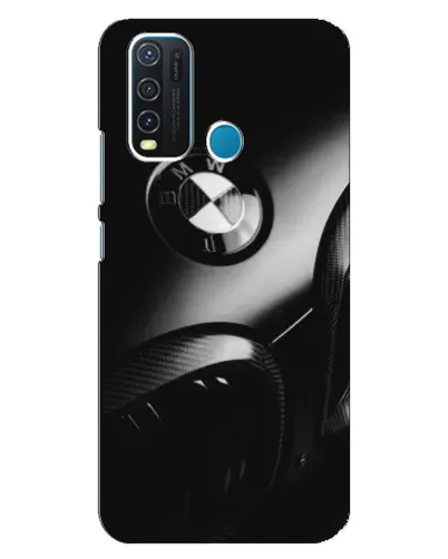 Чехол для Vivo Y30 с картинкой «Эмблема BMW — макро»