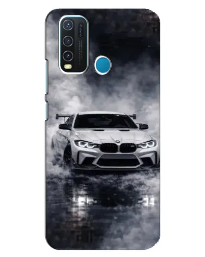 Чехол для Vivo Y30 с картинкой «BMW сквозь туман»