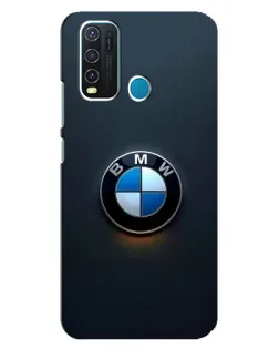 Чехол для Vivo Y30 с картинкой «Логотип BMW — минимализм»