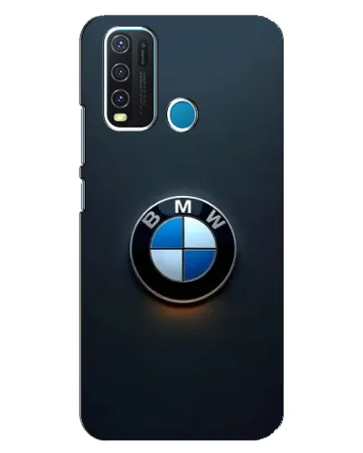 Чехол для Vivo Y30 с картинкой «Логотип BMW — минимализм»