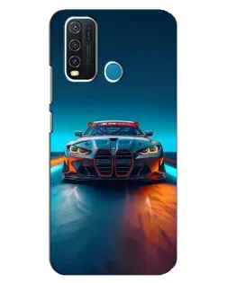 Чохол для Vivo Y30 з картинкою «BMW — вогні неону»