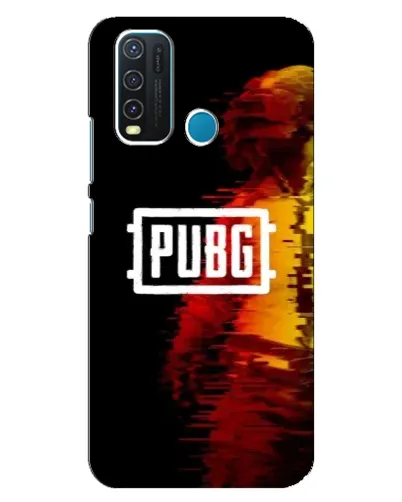 Чехол для Vivo Y30 с картинкой «Яркий логотип PUBG»