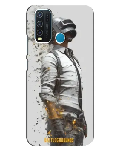 Чехол для Vivo Y30 с картинкой «PUBG — боец в пыли»