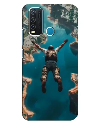 Чехол для Vivo Y30 с картинкой «PUBG — свободное падение»