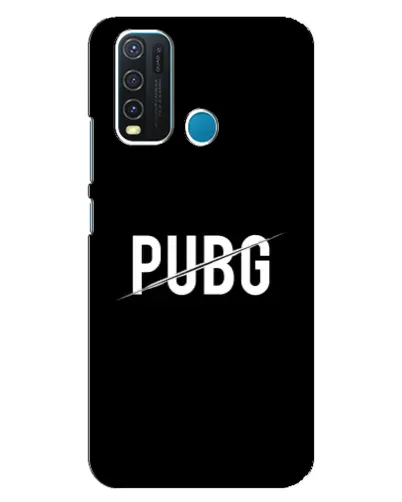 Чехол для Vivo Y30 с картинкой «PUBG — белый логотип»