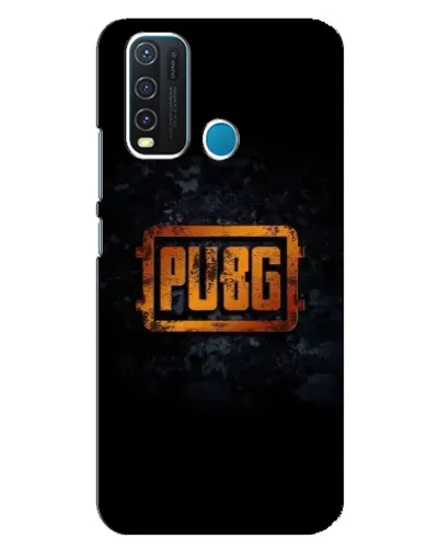 Чехол для Vivo Y30 с картинкой «PUBG — золотой логотип»