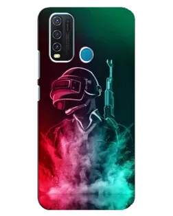 Чехол для Vivo Y30 с картинкой «PUBG — огненный воин»