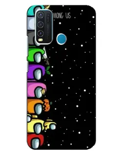 Чехол для Vivo Y30 с картинкой «Команда Among Us»