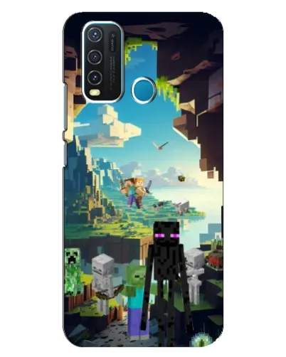 Чехол для Vivo Y30 с картинкой «Эндермен в лесу» Чехол для Vivo Y30 с картинкой «Эндермен в лесу»